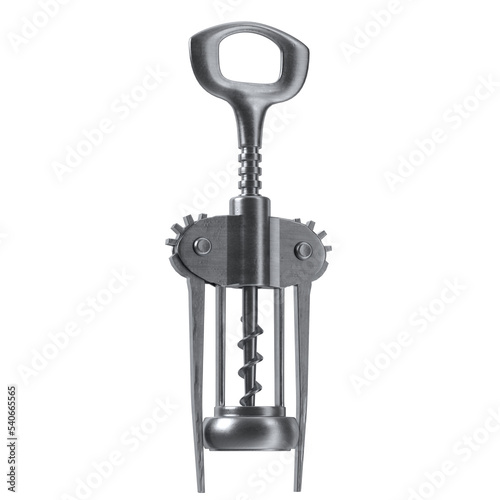 3d rendering illustration of a corkscrew