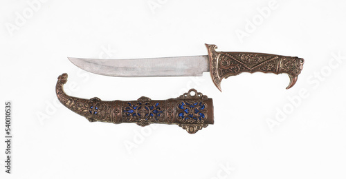 ottoman dagger isolated on white background