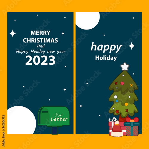 vector Christmas banner pack collection with illustration element for natal christimas day and happy new year greeting welcome holiday