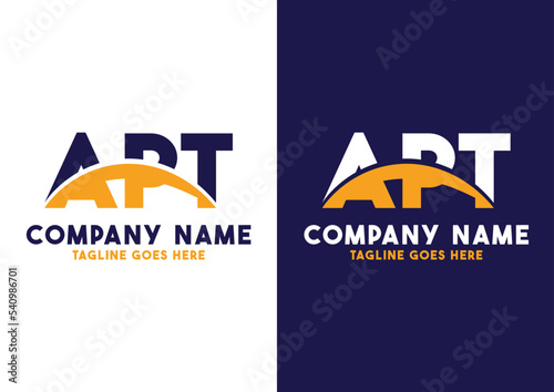 Letter APT logo design vector template, APT logo