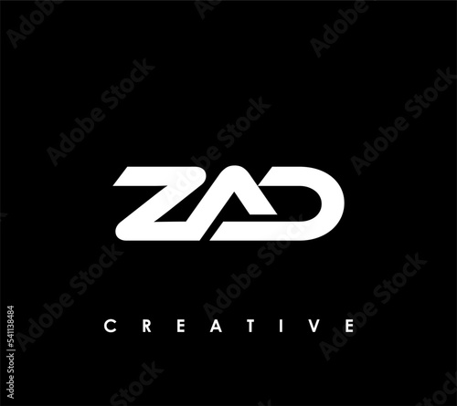 ZAD Letter Initial Logo Design Template Vector Illustration