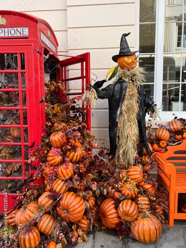 Halloween decorations in London, England