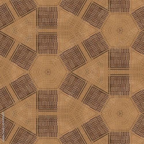 Vintage fashion background with jute sack pattern. Spread awareness of using natural jute fibre as modern print elements. Thin rope texture design for business card, flyer, tiles, and textile printing