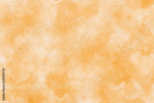 Pomarańczowe, akwarelowe tło, tekstura, ręcznie malowane