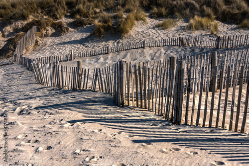 Dunes sur les plages du Pas de Calais