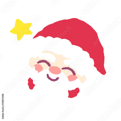 happy christmas santa clause illustration no outline