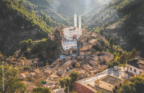 mosque inside a forest in algeria