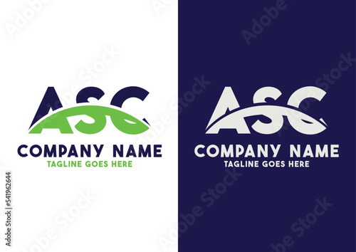 Letter ASC logo design vector template, ASC logo