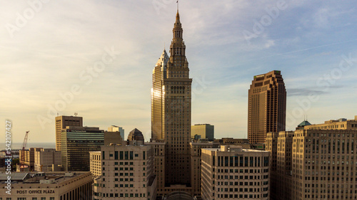 City skyline - Terminal tower in Cleveland, OH