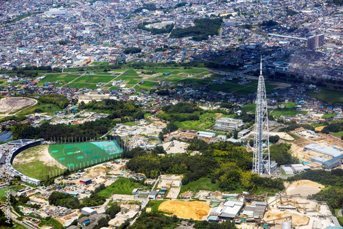 愛知県の瀬戸デジタルタワー付近を空撮