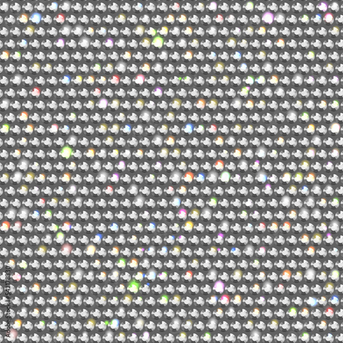  Seamless shiny white rhinestone surface background - bedazzled sparkling texture vector illustration.