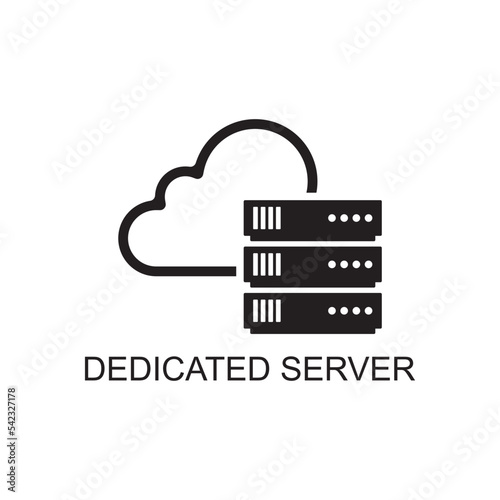 dedicated server icon , database icon