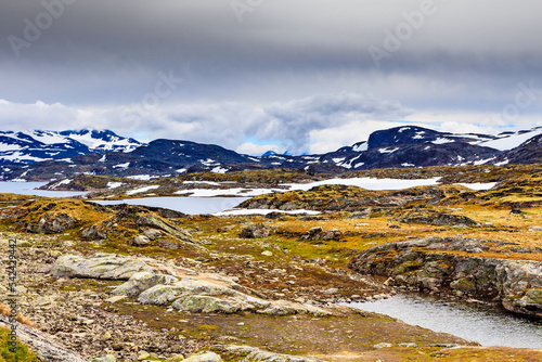 Mountains landscape. Norwegian route Sognefjellet