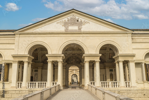 The beautiful facade of the famous Palazzo Te in Mantua