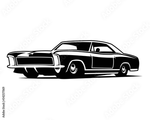 best chrysler muscle car for logo, badge, emblem, icon. isolated white background