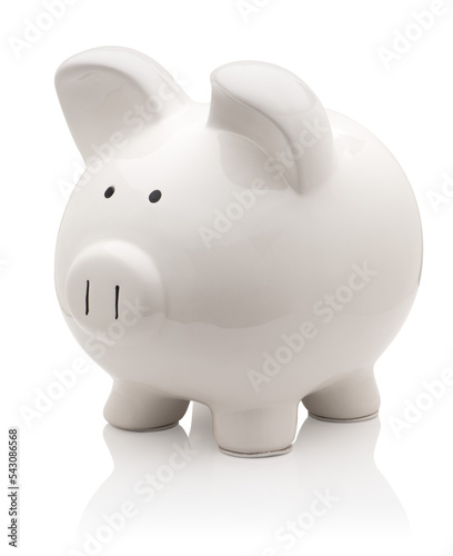 Piggy bank isolated on white