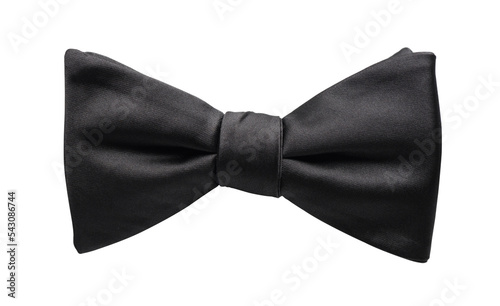 Black bow tie isolated