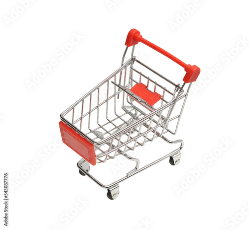 mini shopping cart isolated