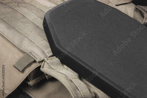 Bulletproof plate. Ballistic plate for body armor.