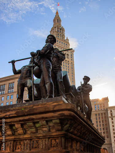Monument in the city center - Cleveland, Ohio