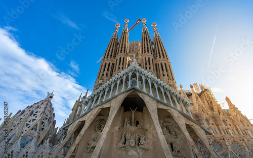 Sagrada Familia von Antoni Gaudi, Barcelona, Katalonien, Spanien,