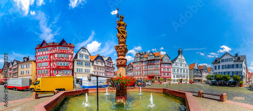 Historische Altstadt von Butzbach, Deutschland 