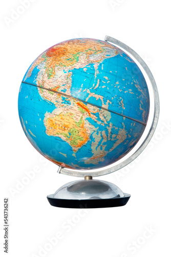 Beautiful globe with Asia and Australia.