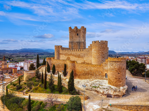 Castle of Villena in Alicante province, Spain.