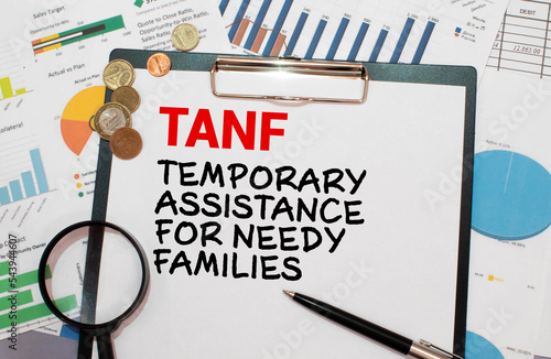 Temporary Assistance for Needy Families TANF is shown on the photo.