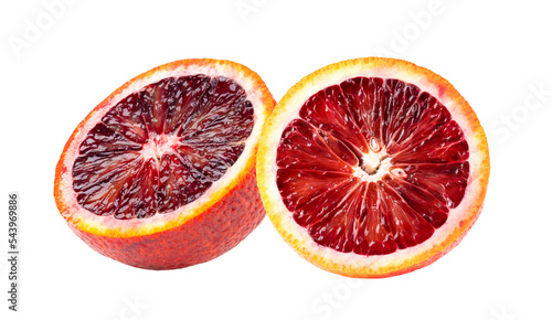Blood oranges isolated on transparent png