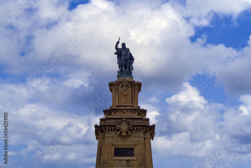 Tarragona - Statue of Roger de Lauria, on Balco del Mediterrani