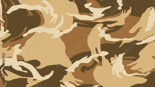 Texture military camouflage, army brown background