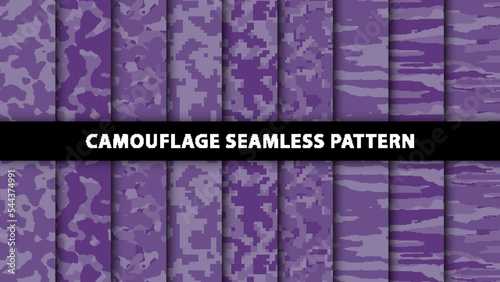 Military and army camouflage seamless pattern