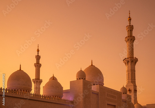 Sheikh Zayed Mosque in Abu-Dhabi, United Arab Emirates