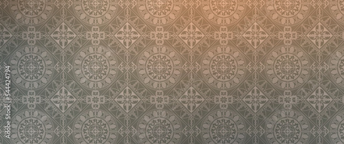 Flower azulejos lisbon patterns. Portugal geometric ceramics. Vector arabesque Texture background. Floor tile oriental spain collection seamless textures. Gold tile