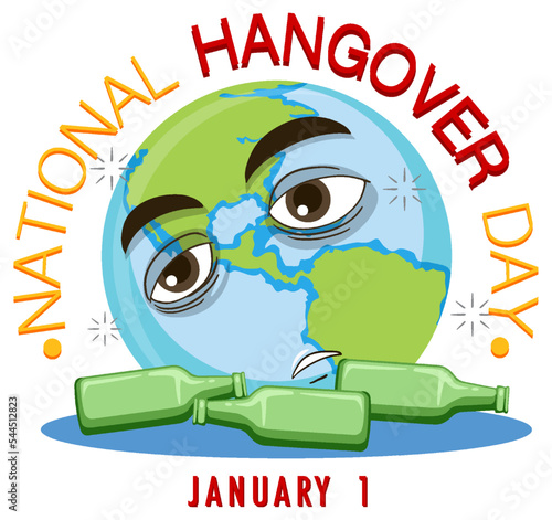 National Hangover Day Banner Design