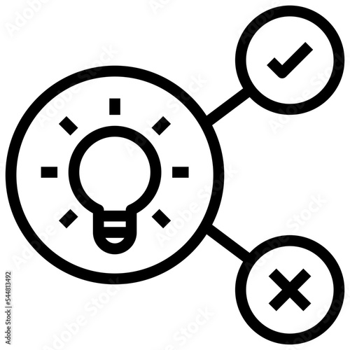 hypothesis outline style icon