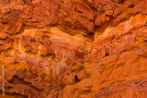 Background image of red clay in the canyon