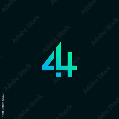 44 number, company logo design.