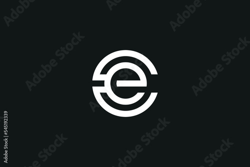 Abstract CE Logo Design with Letters C and E.