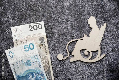 polskie banknoty , emerytura ,inflacja 