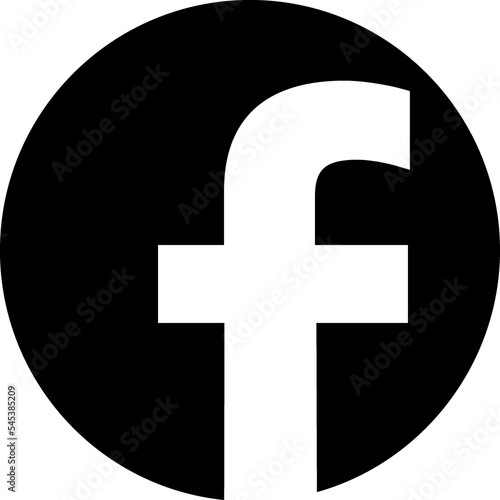 Facebook concept app glyph sign