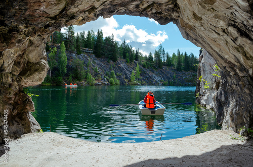 View of the marble quarry from the mine