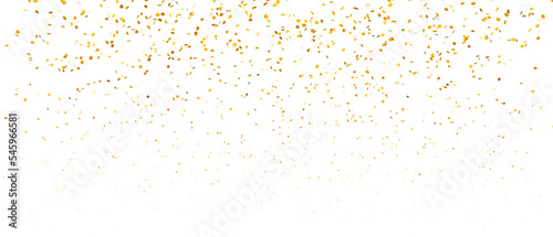 golden falling confetti