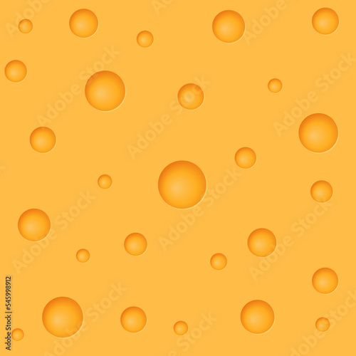 Cheese vector seamless pattern in realistic style. Creative background illustration
