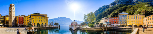 historic old town and port of Riva del Garda - Italy