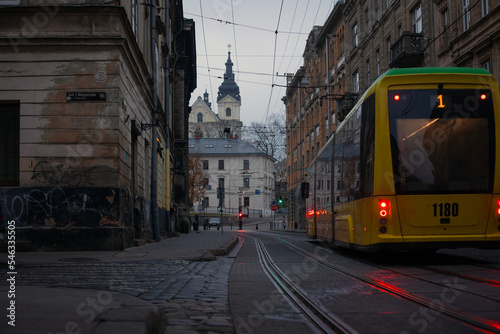 beautiful view of the streets of lviv