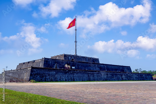 Hue Imperial Citadel Flagpole in Hue City, Vietnam is an architectural relic of the Nguyen Dynasty, located in the middle of the south face of Hue Citadel. It was built in 1807