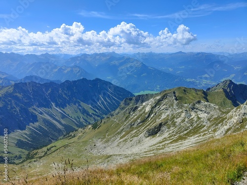 Panorama einer Bergkette