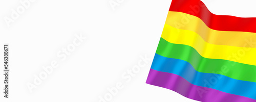 Flaga LGBT baner LGBT flag banner